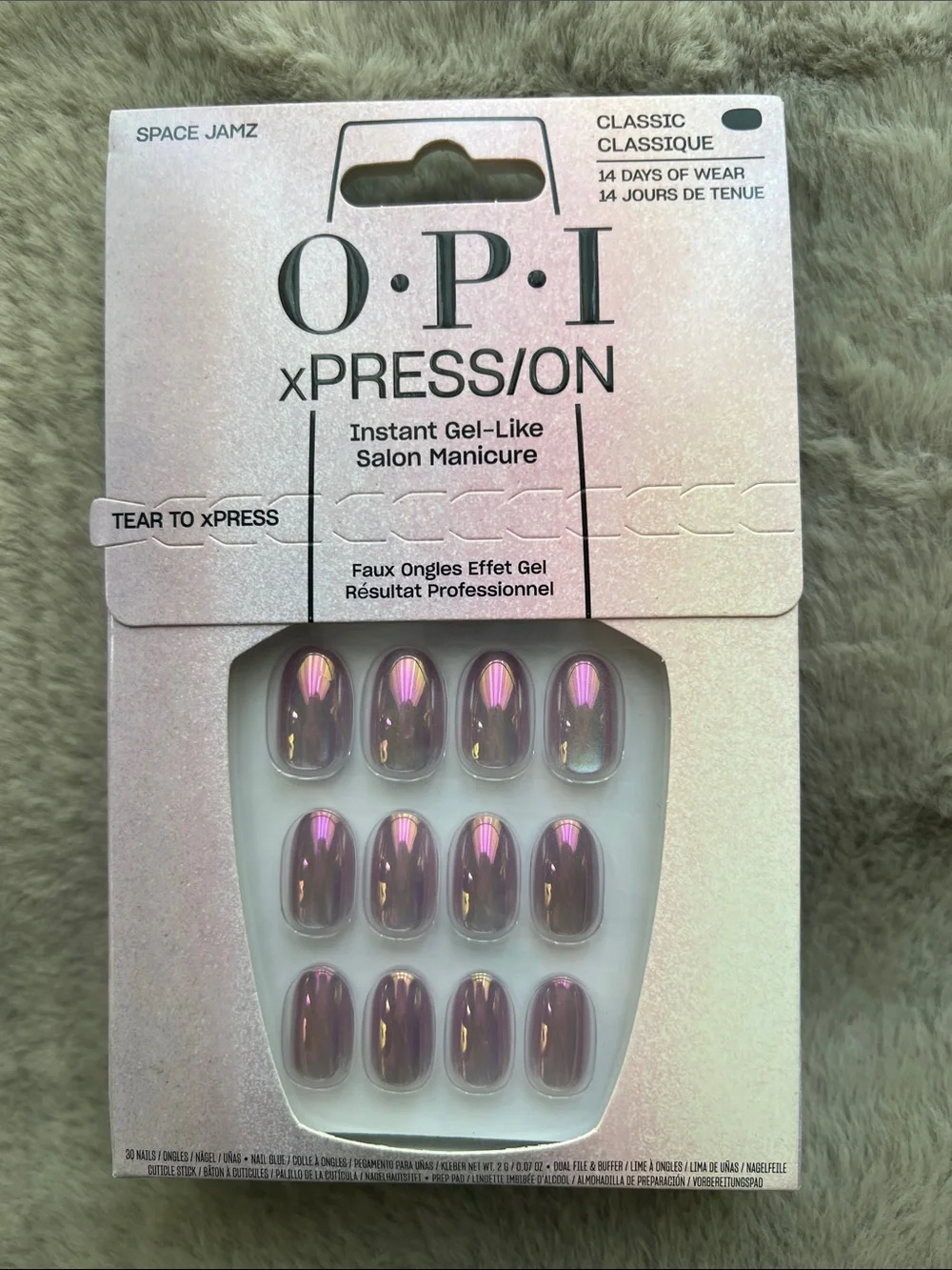OPI xPRESS/ON Press-On Nails BUNDLE (4) | Download Me Space Jamz Taurus-t Me